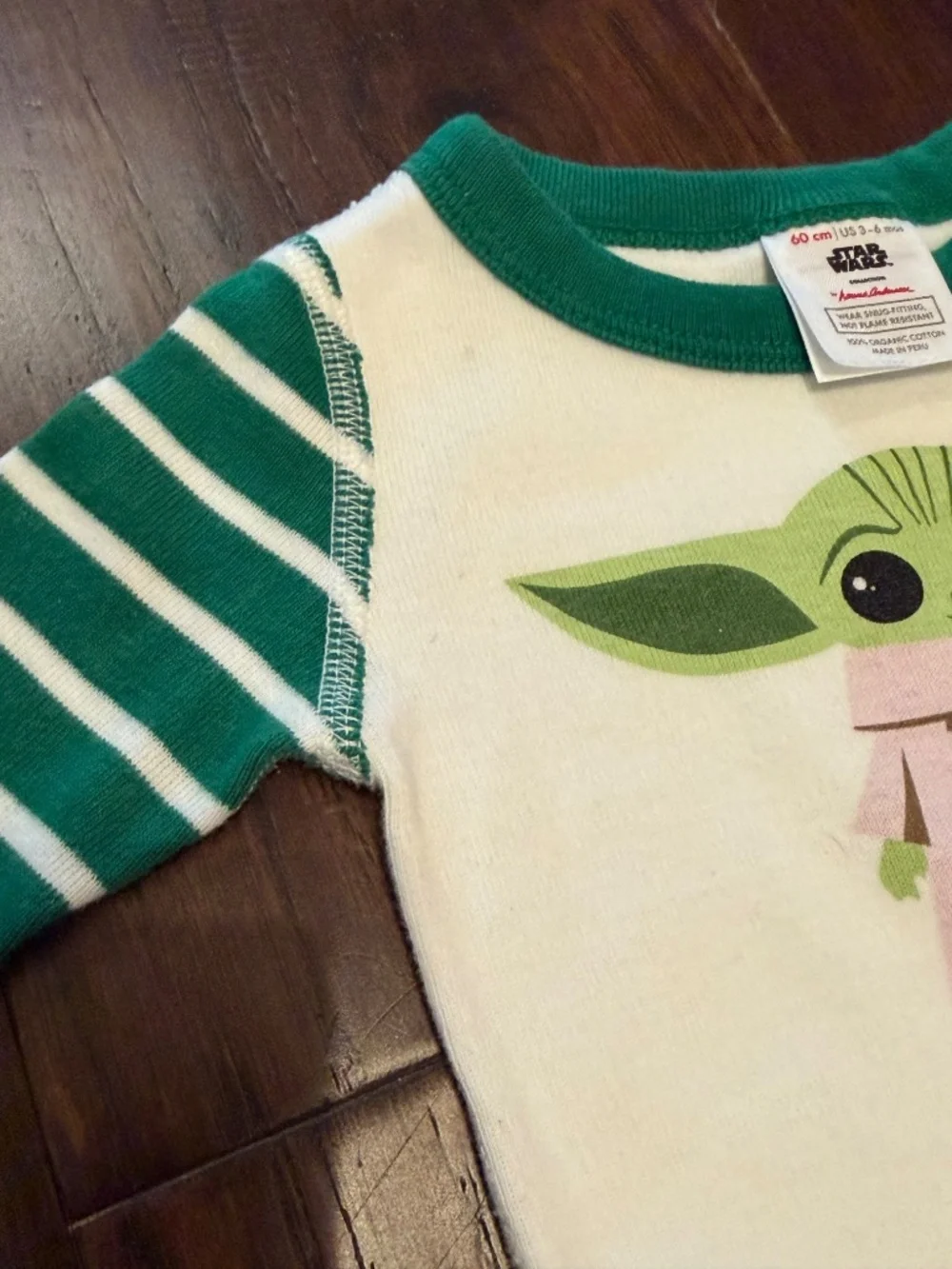 Hanna Andersson Star Wars Grogu Baby Yoda 3-6 months Pajamas EUC